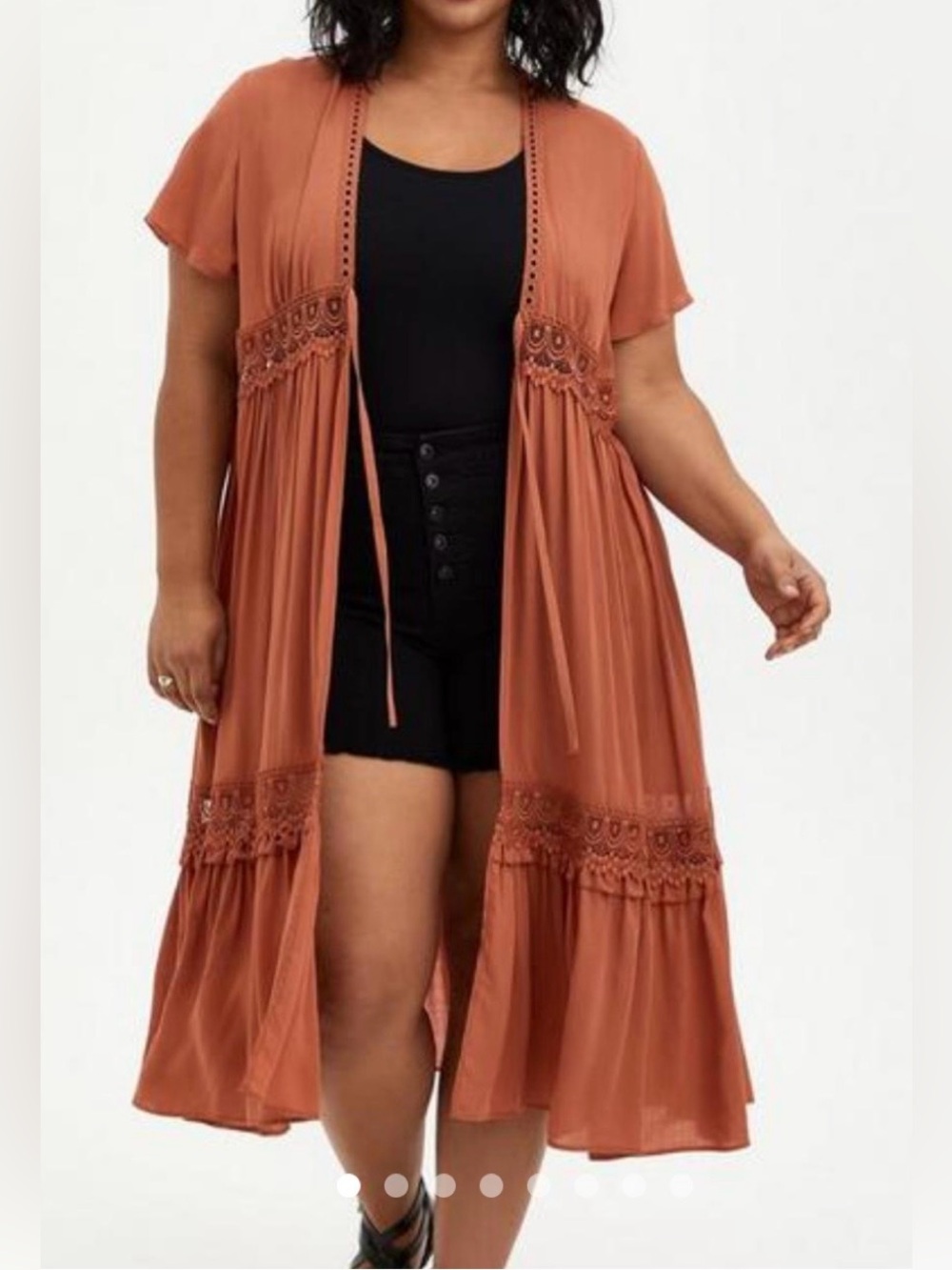 Torrid full length open duster cardigan